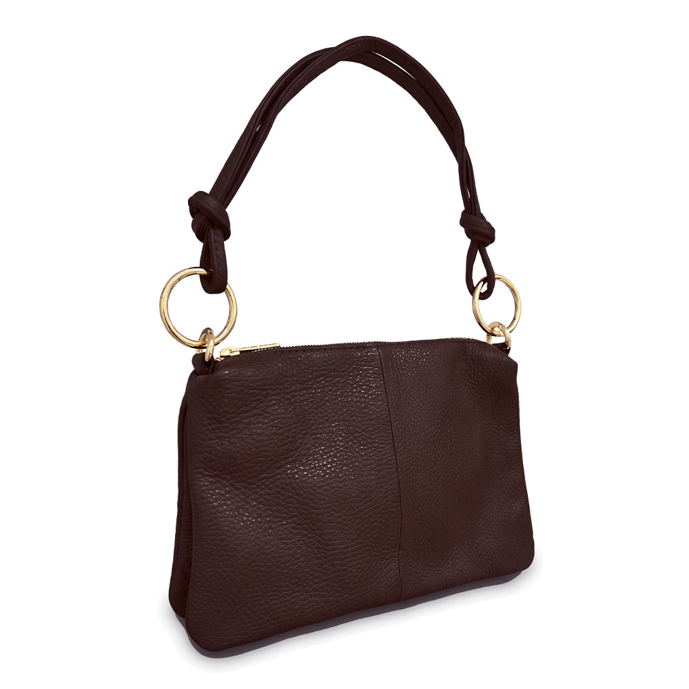 BORSA A MANO CON MANICO LEGATO AD ANELLI