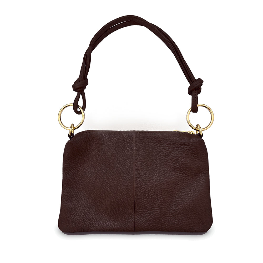 BORSA A MANO CON MANICO LEGATO AD ANELLI
