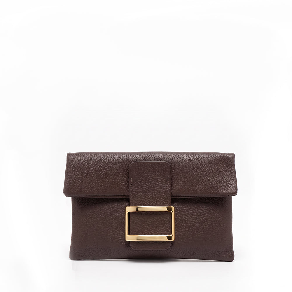 BORSA A MANO POCHETTE CON FIBBIA RETTANGOLARE
