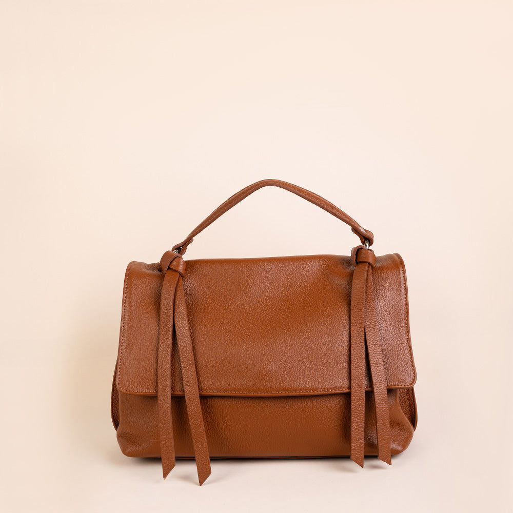 HANDBAG WITH DOUBLE STRAPS ON THE HANDLE