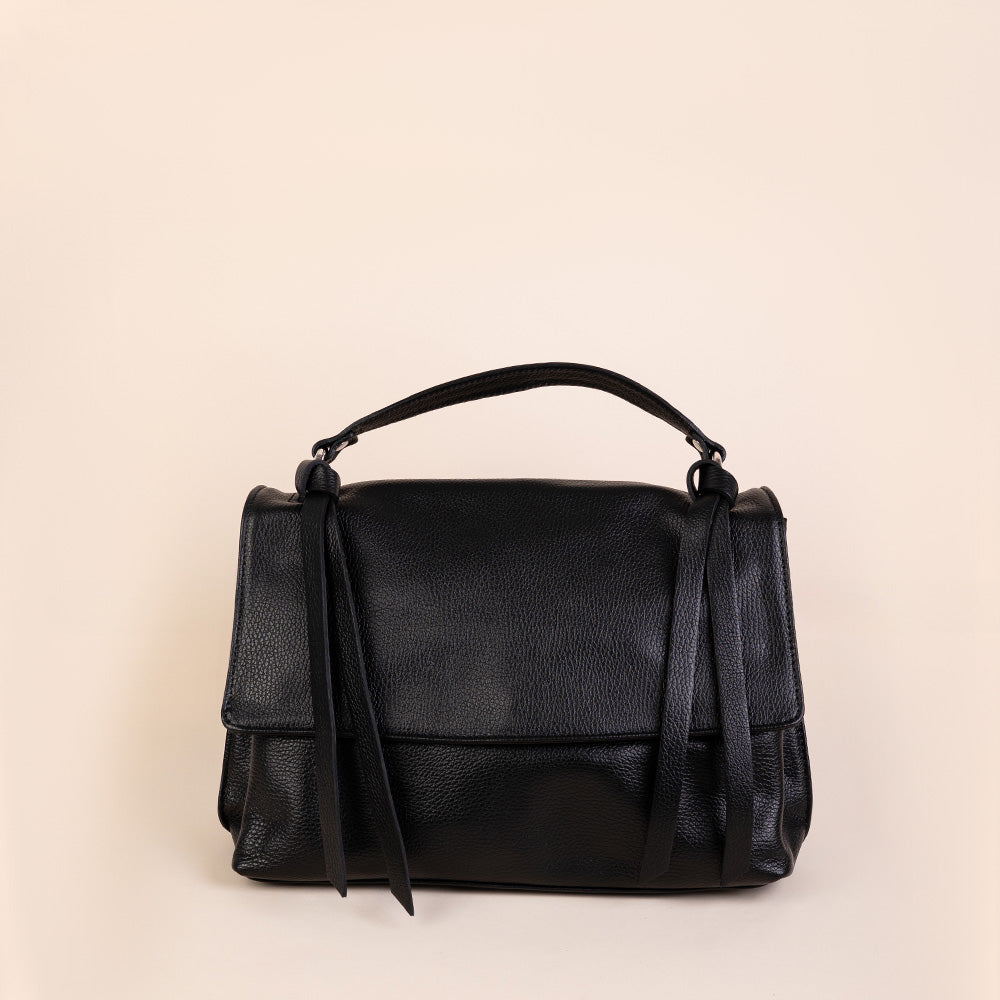HANDBAG WITH DOUBLE STRAPS ON THE HANDLE