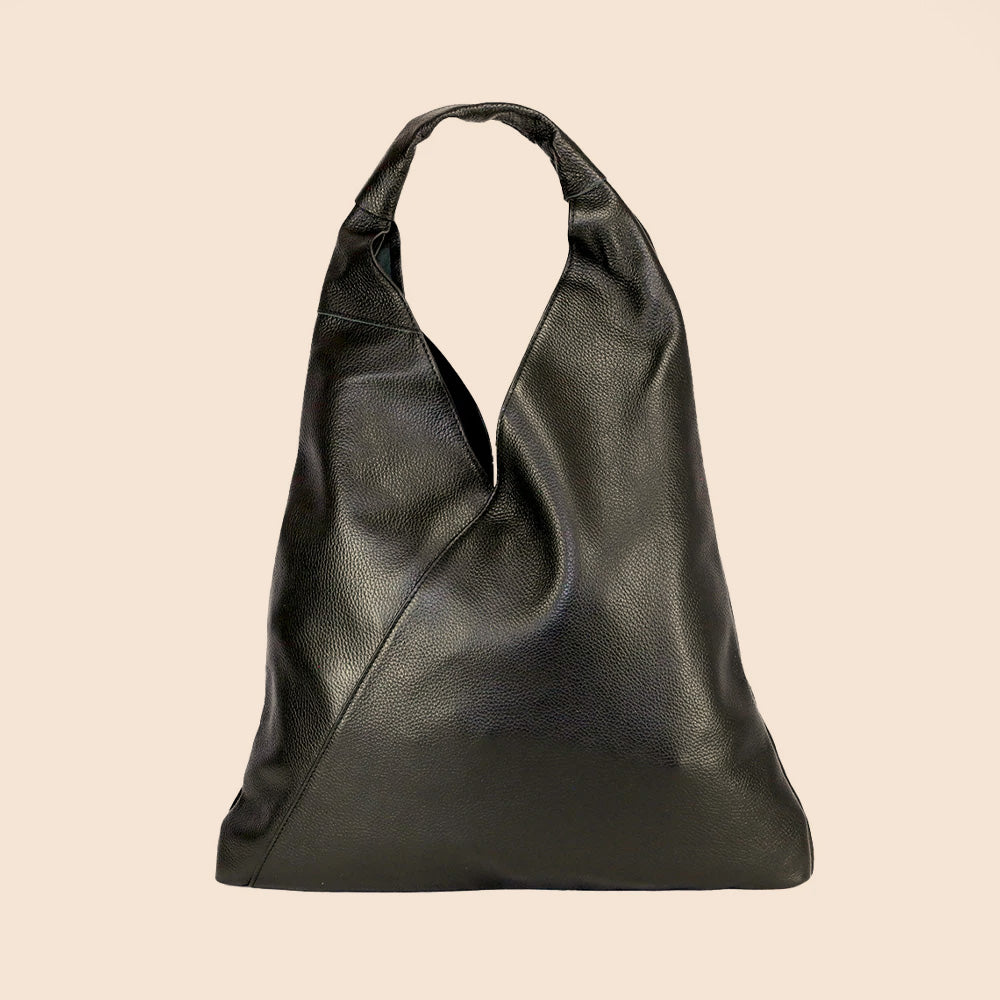 BORSA A SPALLA A SACCA CON LACCI CENTRALI