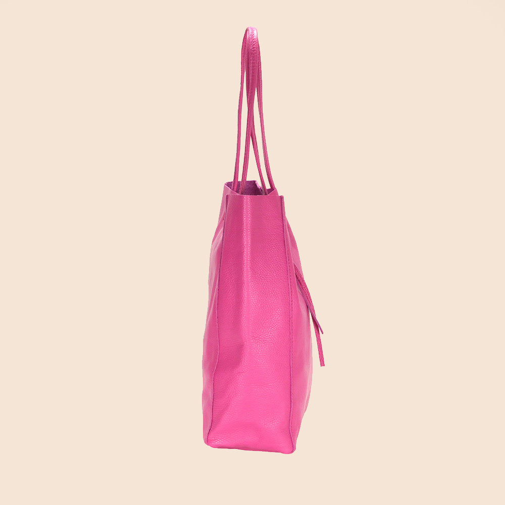 BORSA A SPALLA A SACCA CON LACCETTI
