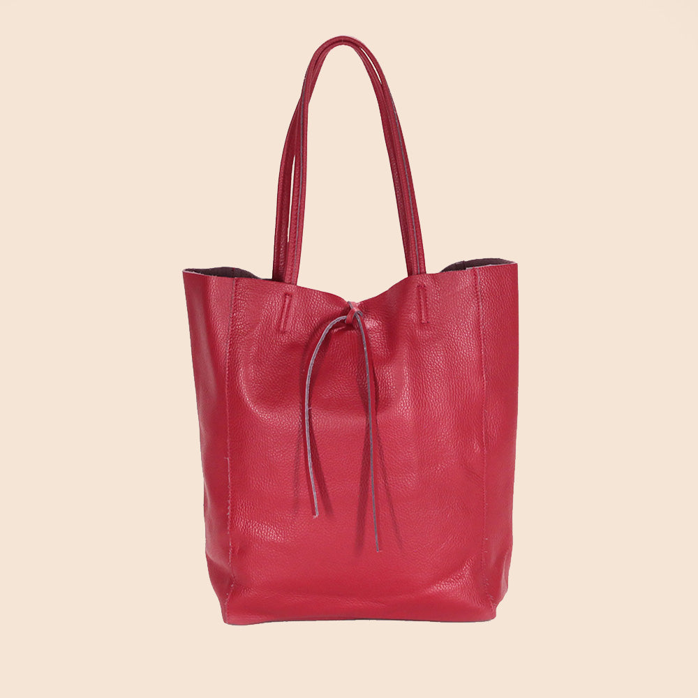 BORSA A SPALLA A SACCA CON LACCETTI