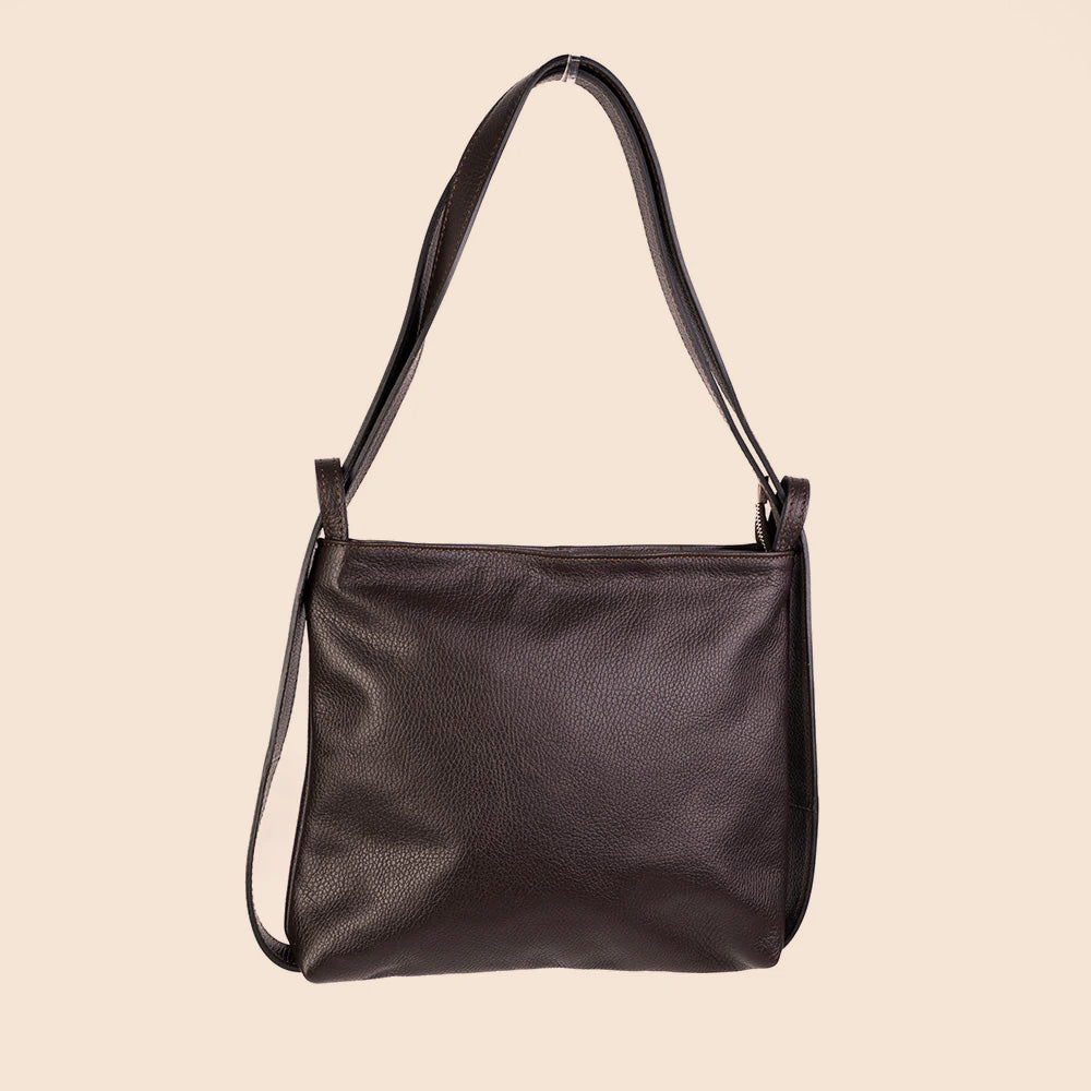 BORSA A SPALLA TRASFORMABILE IN ZAINO PICCOLA