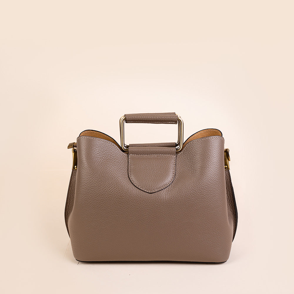 BORSA A MANO CON MANICO RETTANGOLARE IN METALLO