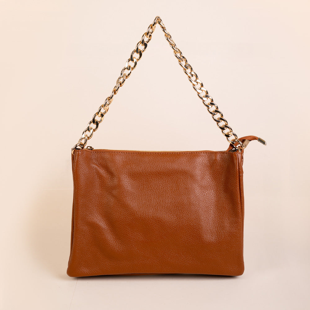 BORSA POCHETTE CON TRE SCOMPARTI