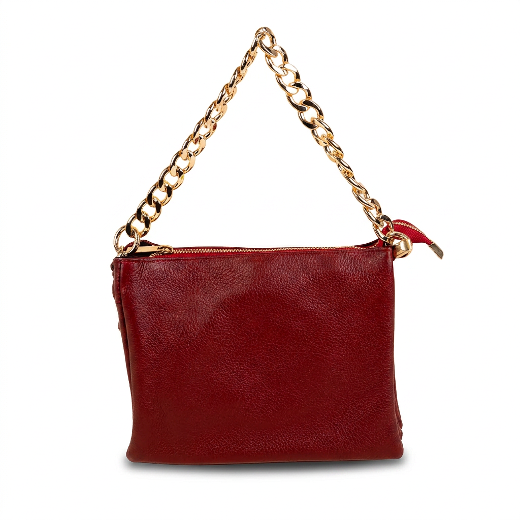 CLUTCH BAG WITH THREE COMPARTMENTS