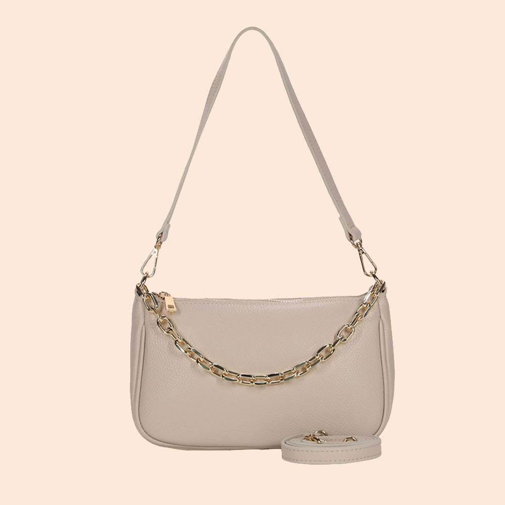 CHAIN HANDLE CLUTCH BAG