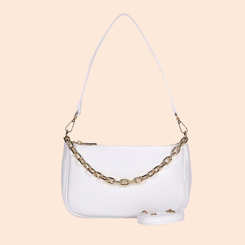 CHAIN HANDLE CLUTCH BAG