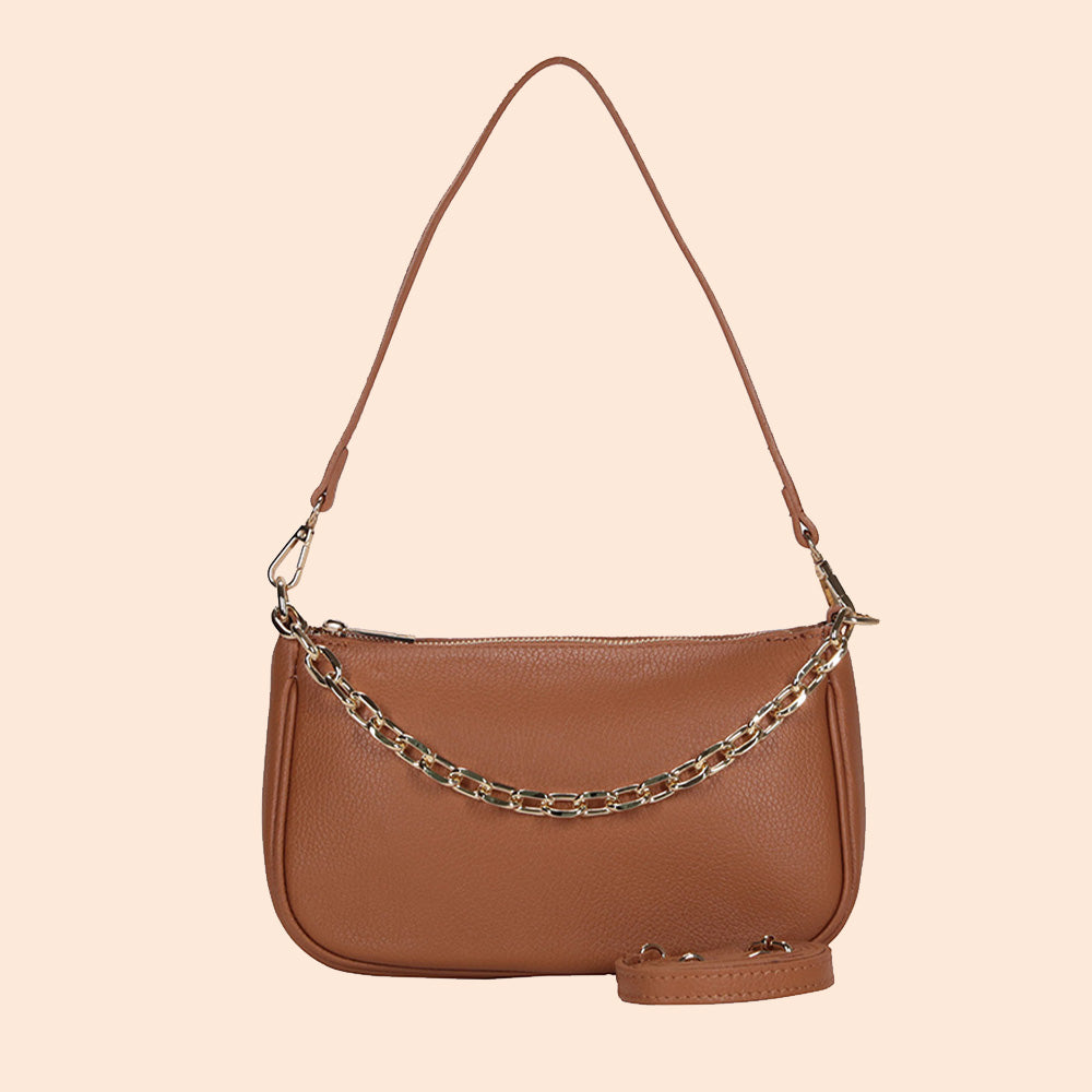 CHAIN HANDLE CLUTCH BAG