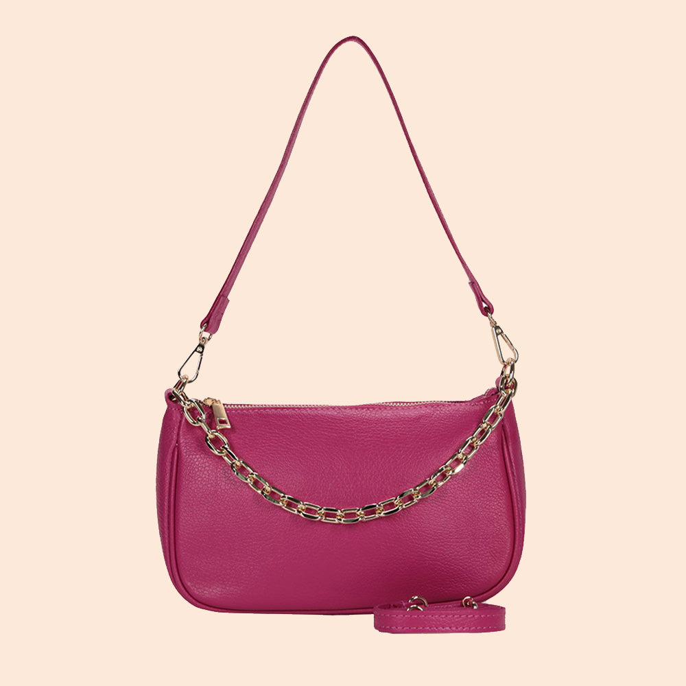 CHAIN HANDLE CLUTCH BAG