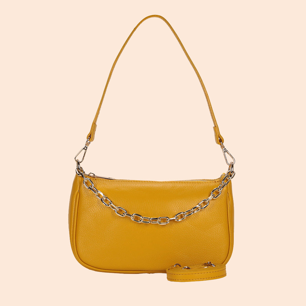 CHAIN HANDLE CLUTCH BAG