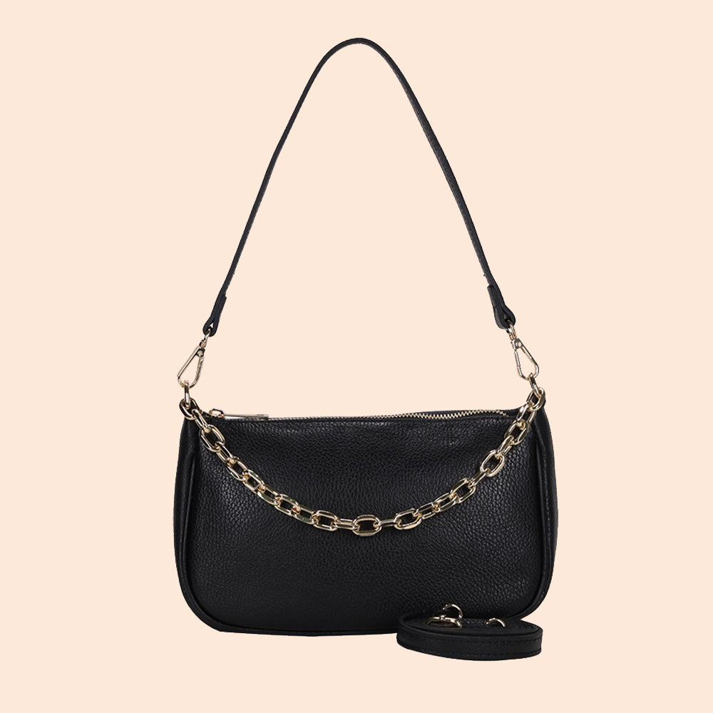 CHAIN HANDLE CLUTCH BAG