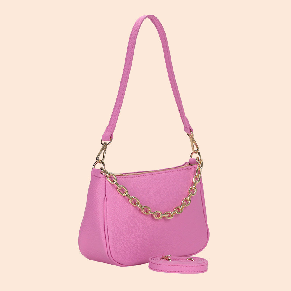 CHAIN HANDLE CLUTCH BAG