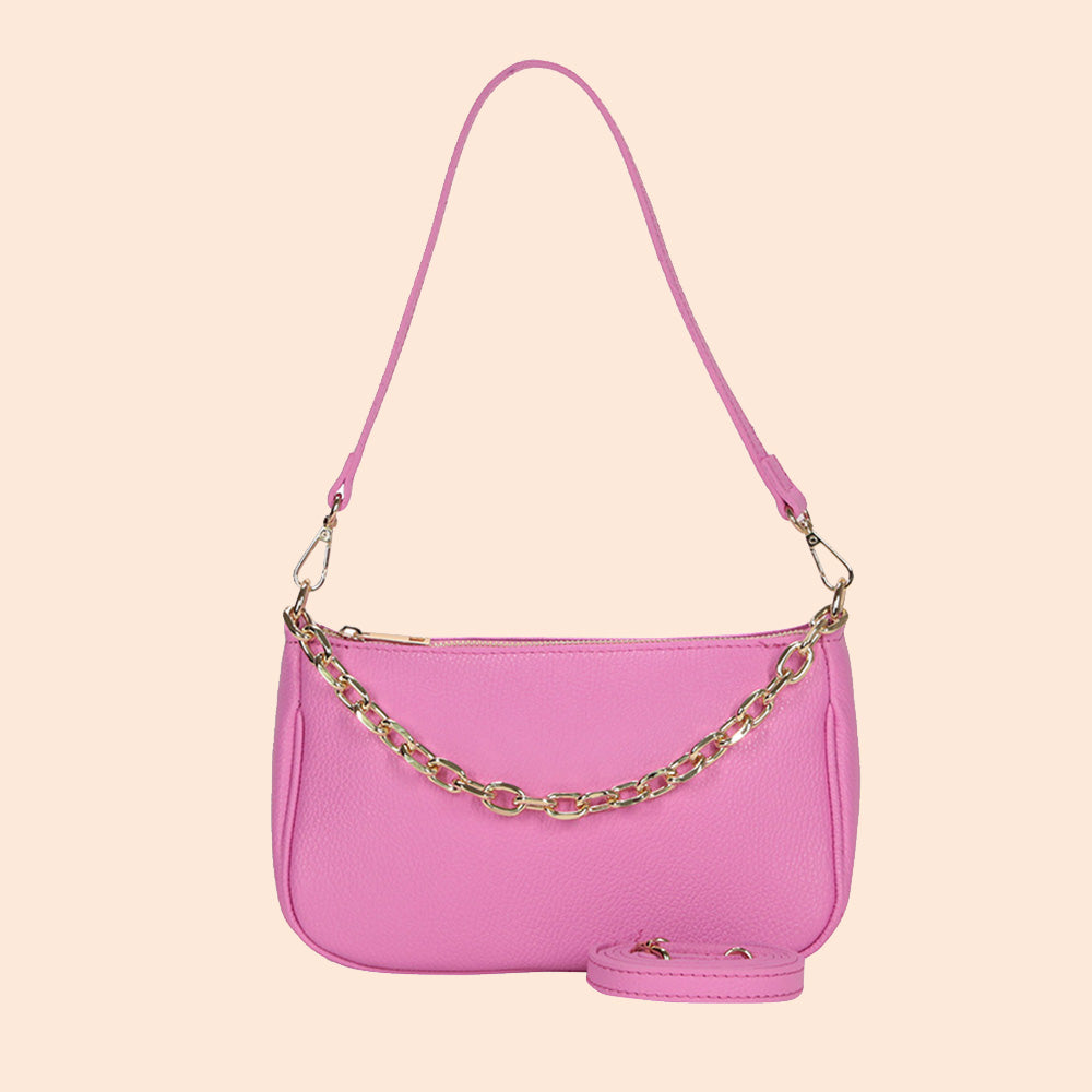CHAIN HANDLE CLUTCH BAG
