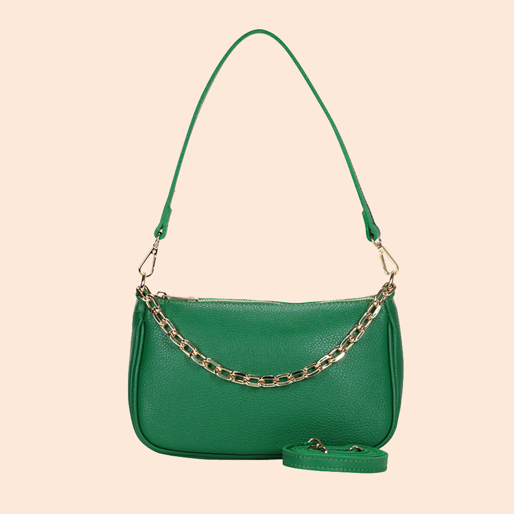 CHAIN HANDLE CLUTCH BAG