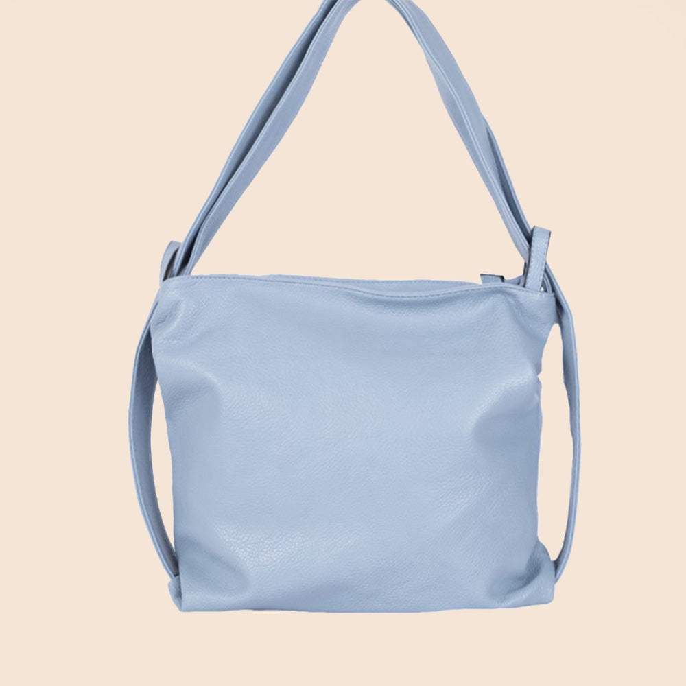 BORSA A SPALLA TRASFORMABILE IN ZAINO