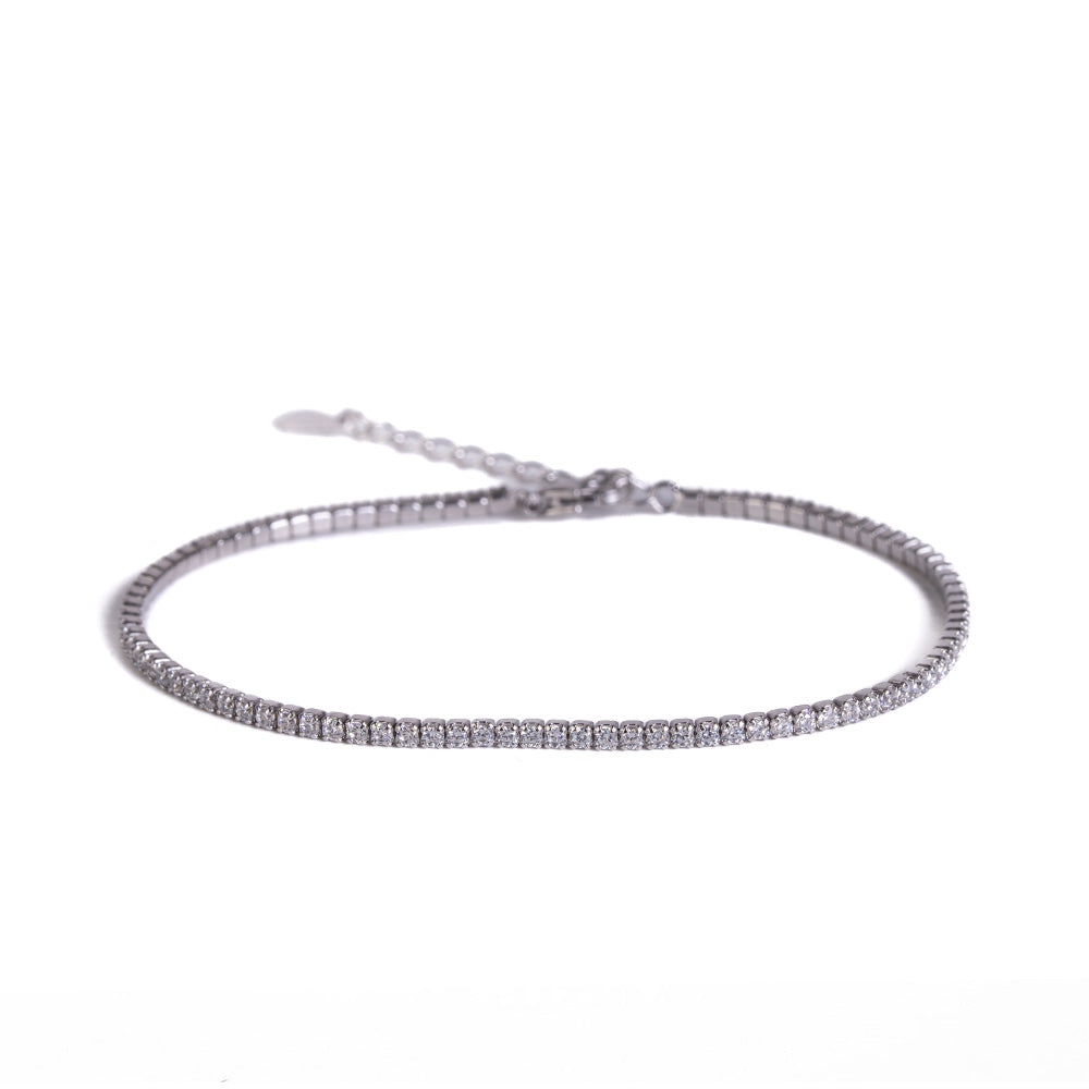 BRACCIALE MODELLO TENNIS IN ARGENTO S925 ZIRCONDI 1 MM