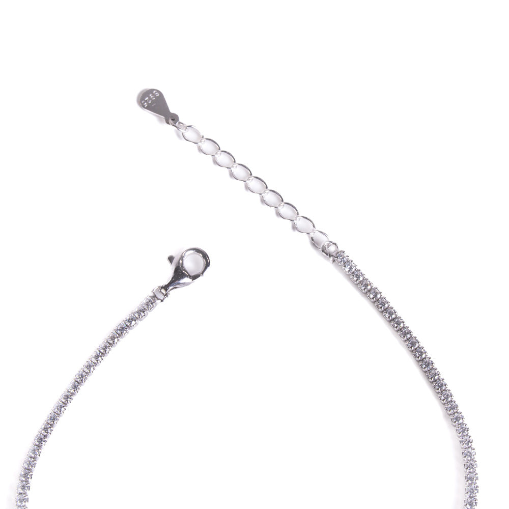 BRACCIALE MODELLO TENNIS IN ARGENTO S925 ZIRCONDI 1 MM