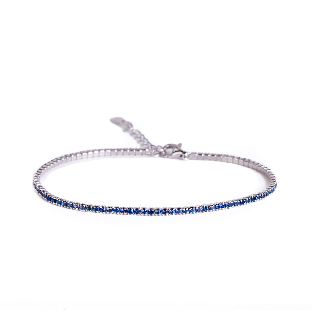 BRACCIALE MODELLO TENNIS IN ARGENTO S925 ZIRCONDI 1 MM