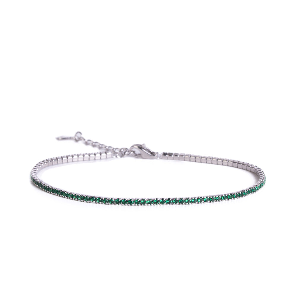 BRACCIALE MODELLO TENNIS IN ARGENTO S925 ZIRCONDI 1 MM