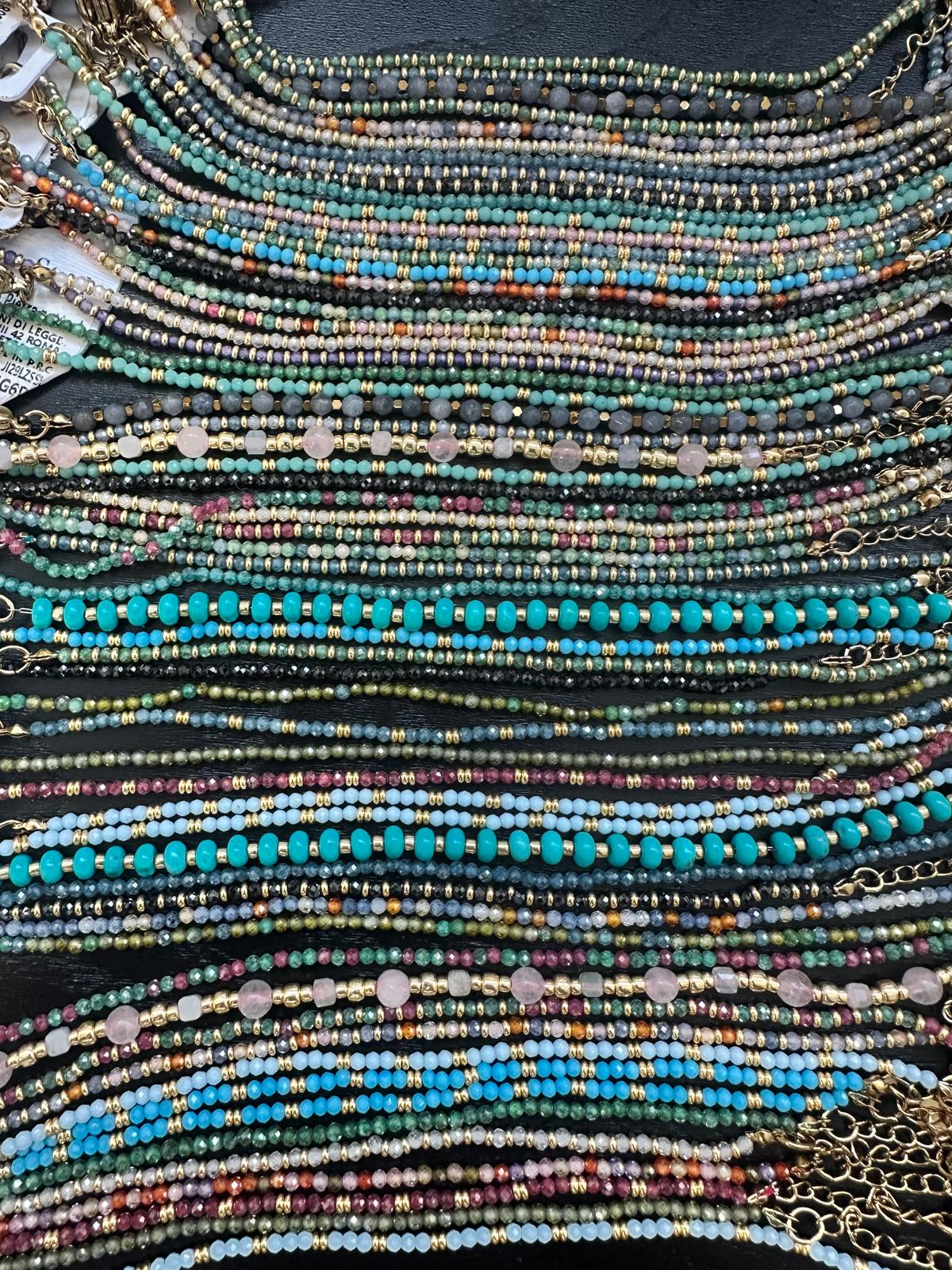 BRACCIALE MORBIDO CON ZIRCONI COLORATI ALTERNATI