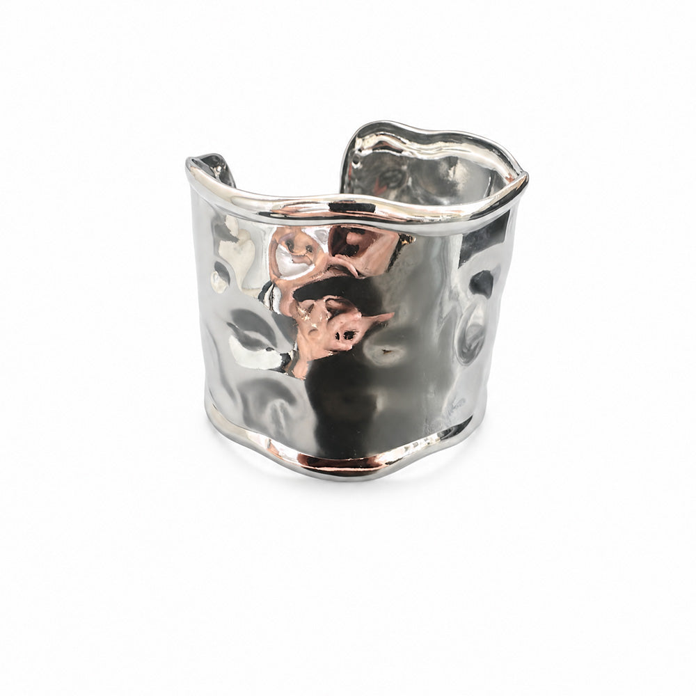 BRACCIALE RIGIDO ONDULATO MARTELLATO
