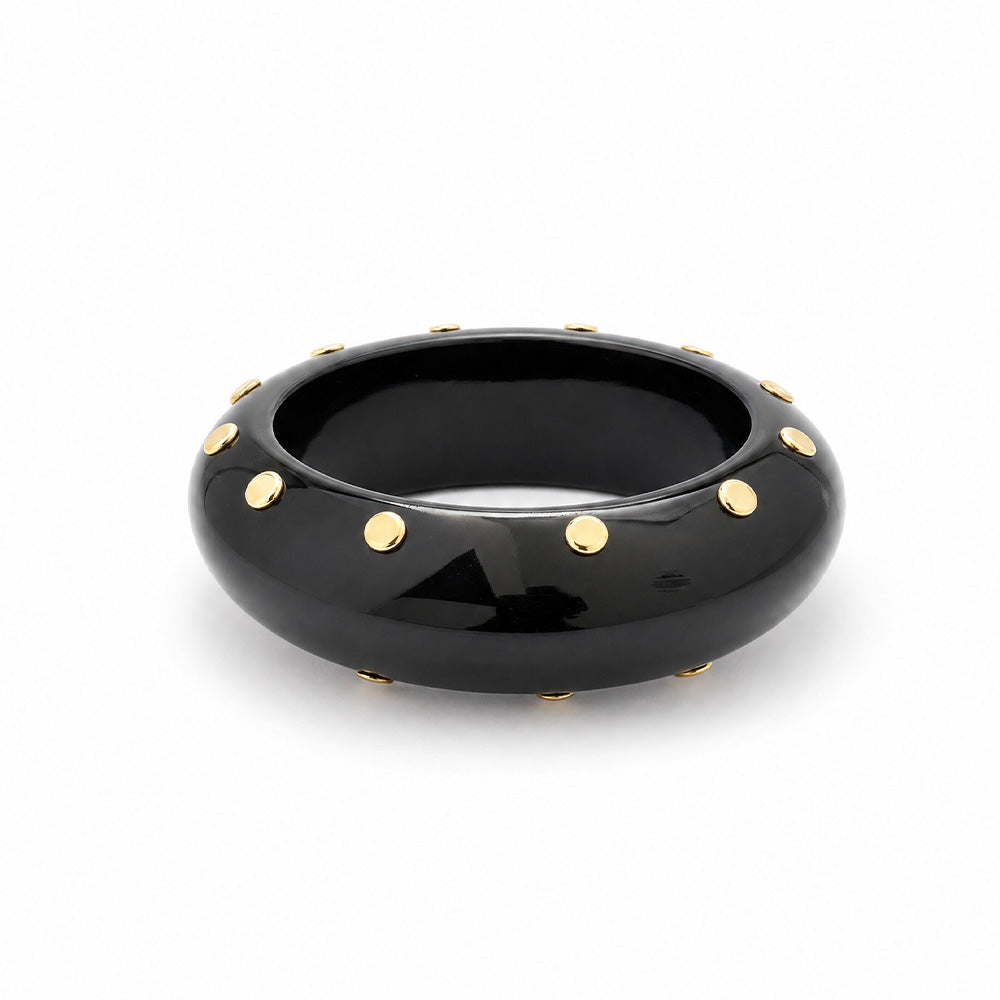 BRACCIALE RIGIDO CHIUSO CON BORCHIE AI LATI