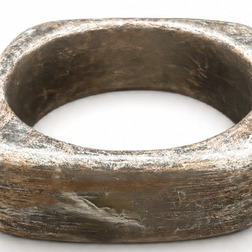BRACCIALE RIGIDO CHIUSO QUADRATO EFFETTO VENATO