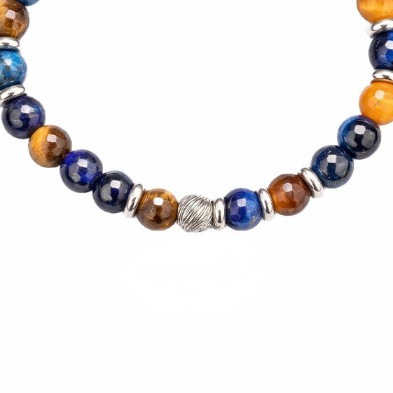 BRACCIALE ELASTICO CON PIETRE DURE COLORATE