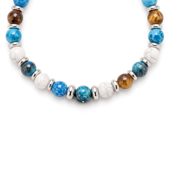 BRACCIALE ELASTICO CON PIETRE DURE COLORATE