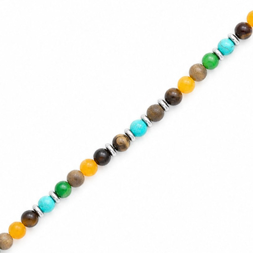 BRACCIALE  CON PIETRE DURE COLORATE