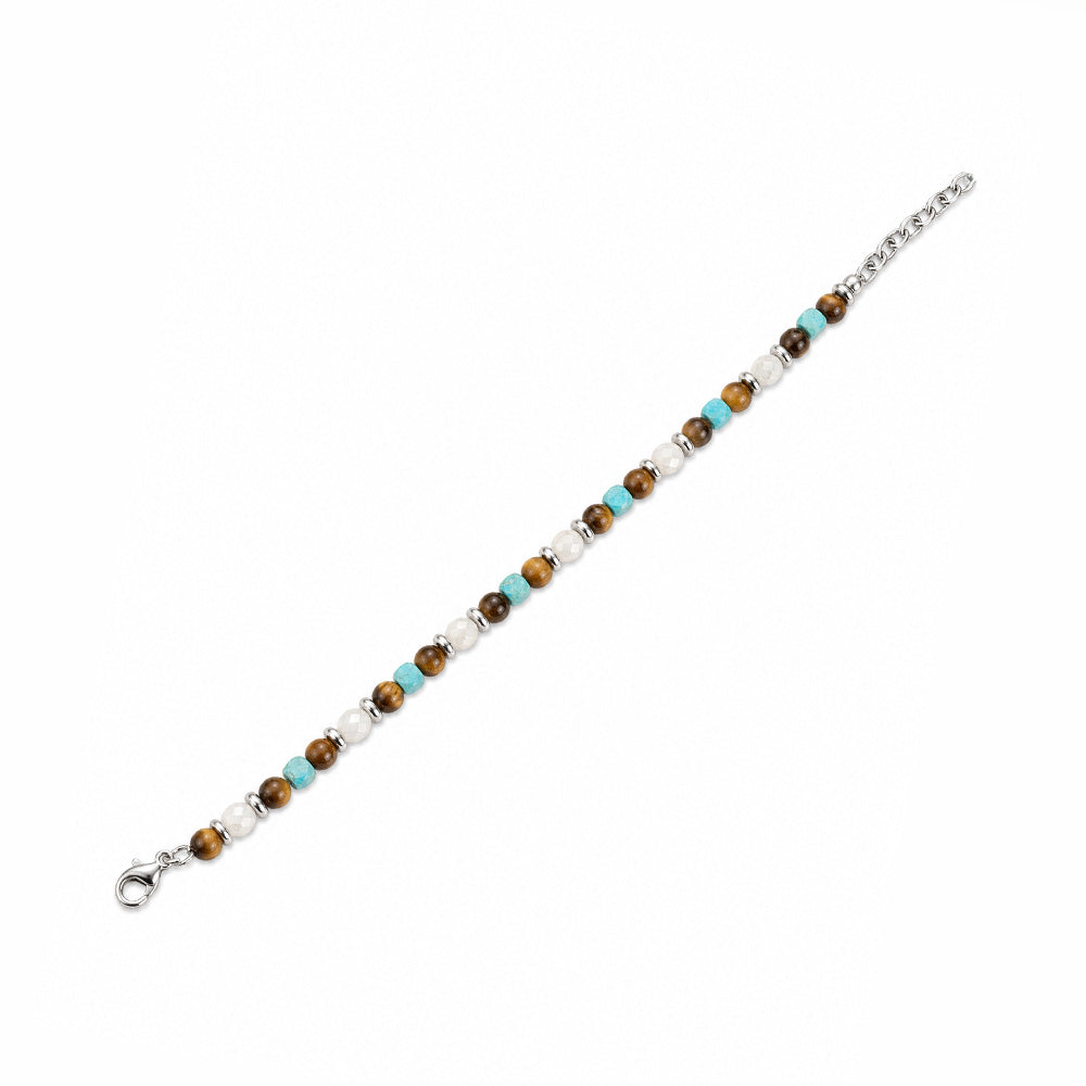 BRACCIALE  CON PIETRE DURE COLORATE