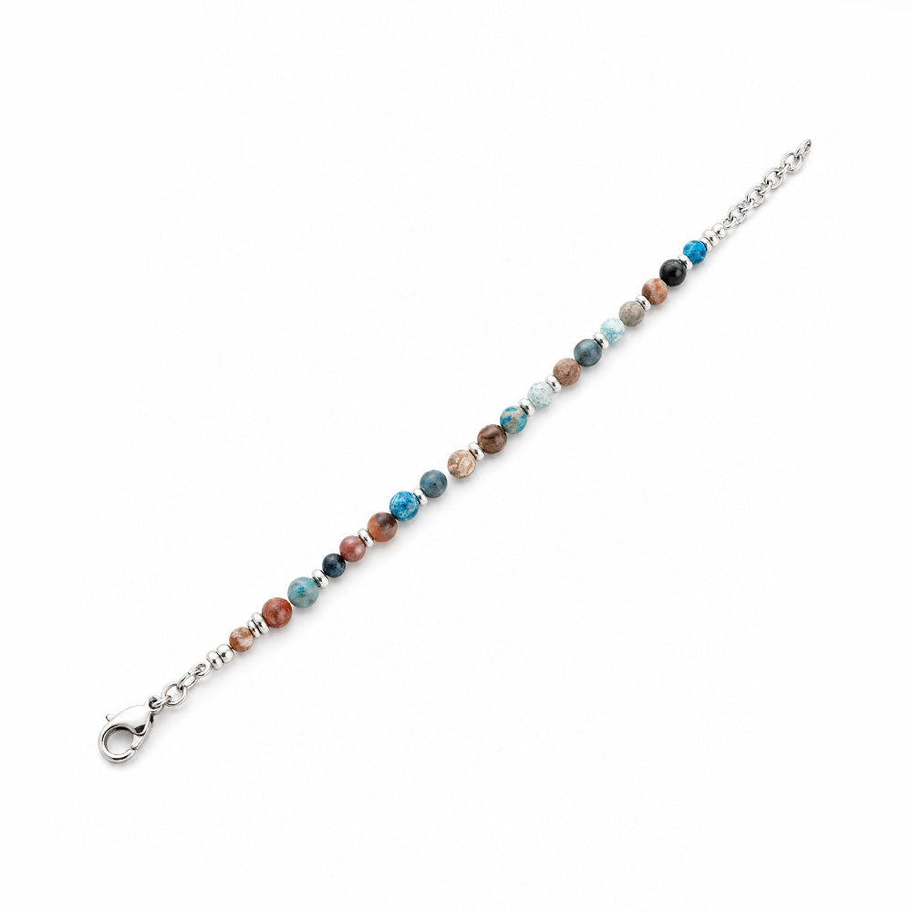BRACCIALE  CON PIETRE DURE COLORATE
