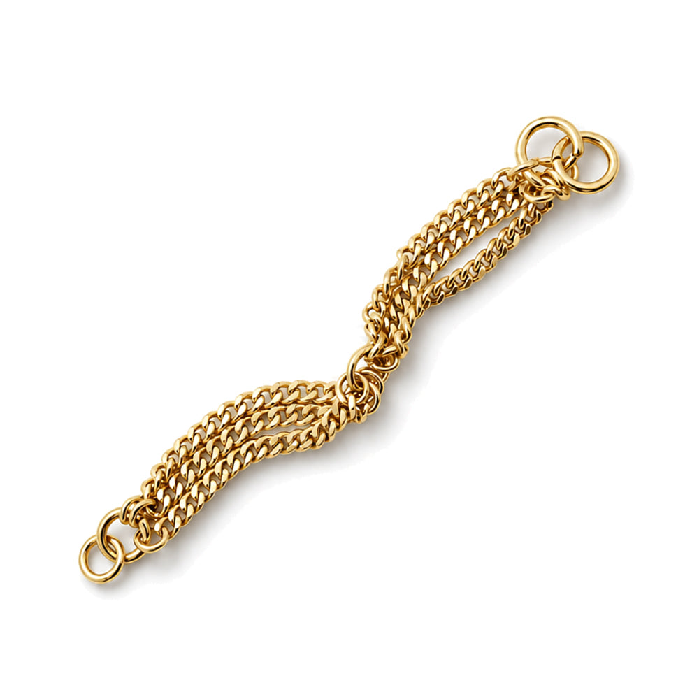 BRACCIALE A TRIPLA CATENA LUMINOSA CON CHIUSURA A T