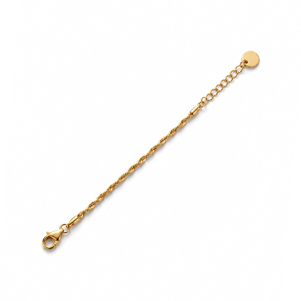 BRACCIALE CATENA SNAKE A MAGLIA RITORTA FINE CON REGOLAZIONE