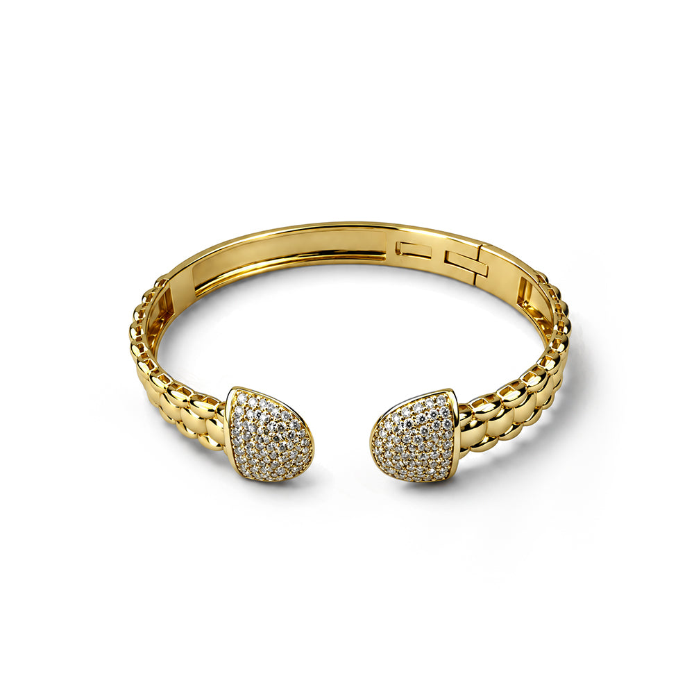 BRACCIALE A MOLLA CON TEXTURE PELLE DI SERPENTE