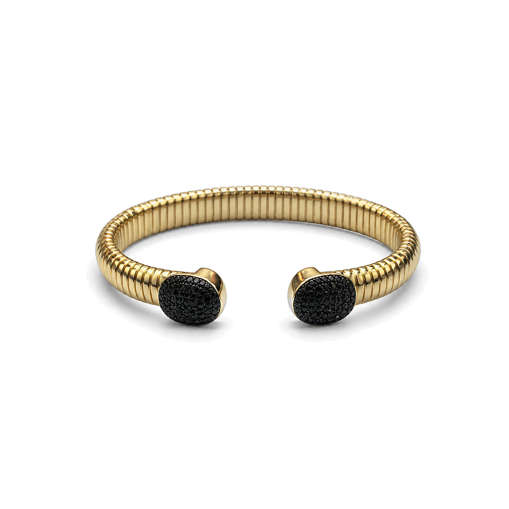 BRACCIALE SEMIRIGIDO CON ZIRCONI ALLE ESTREMITA'