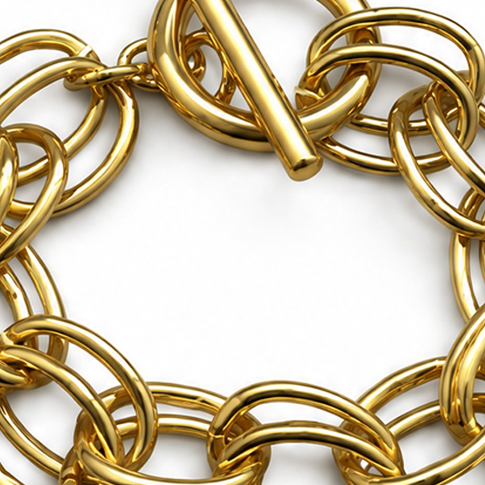 BRACCIALE A CATENA CON CHIUSURA A T