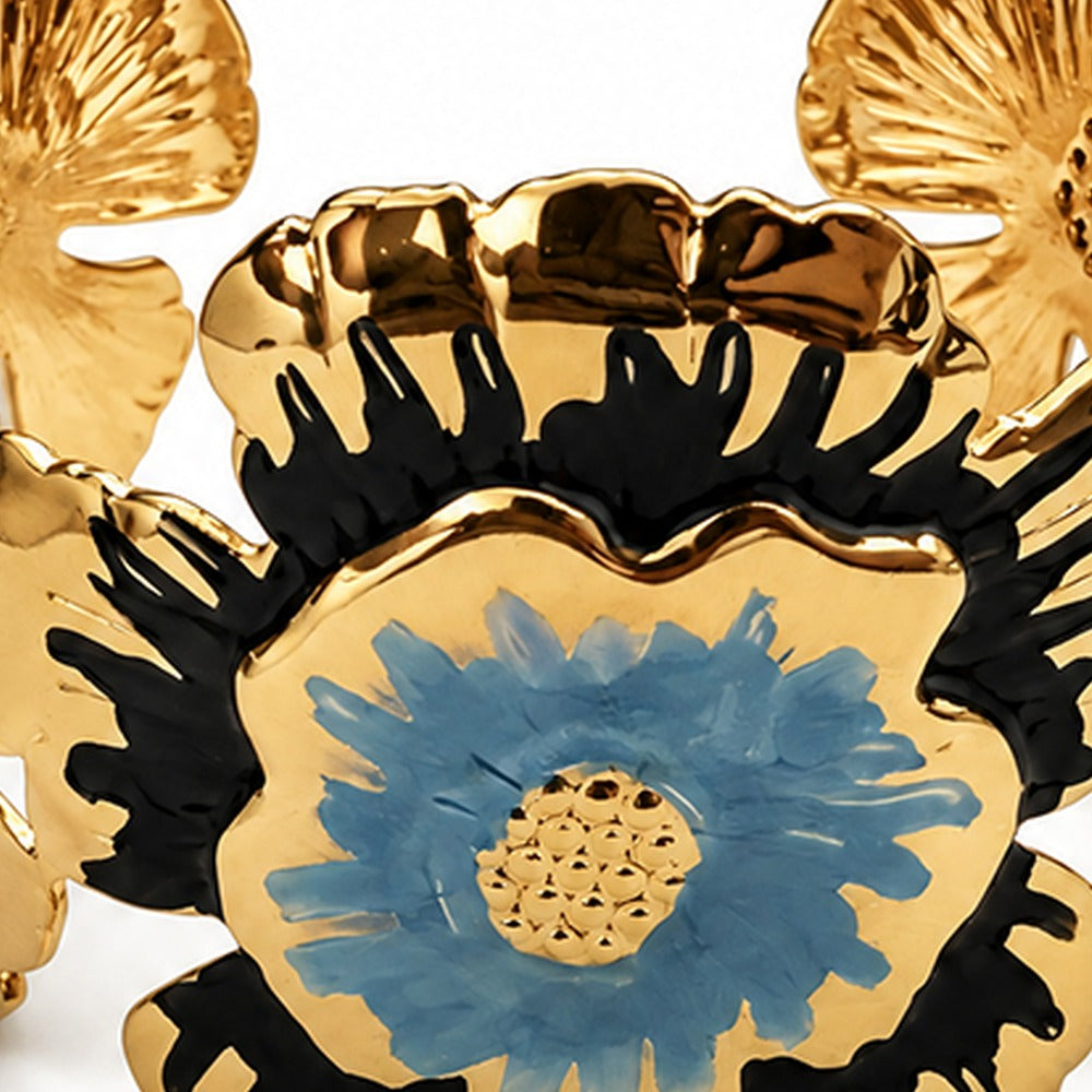 BRACCIALE SEMIRIGIDO CON DECORAZIONI FLOREALI