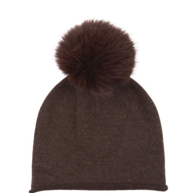 CAPPELLO A CUFFIA CON PON PON