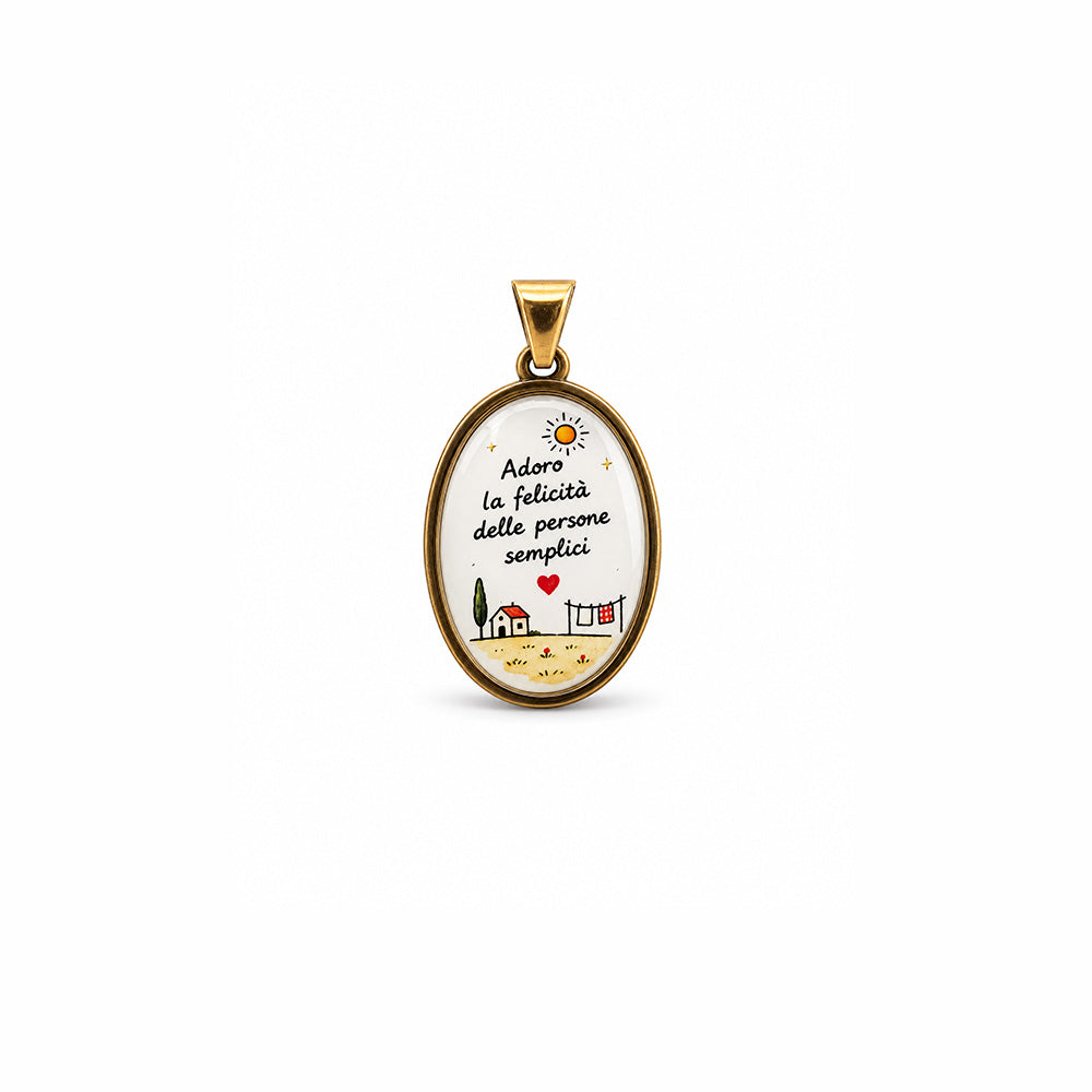 CHARM "ADORO LA FELICITA' DELLE PERSONE SEMPLICI"