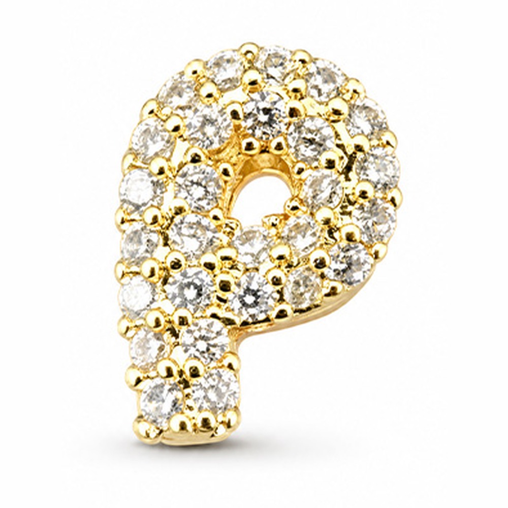 CHARMS CON LETTERE E SIMBOLI BOMBATI E STRASS