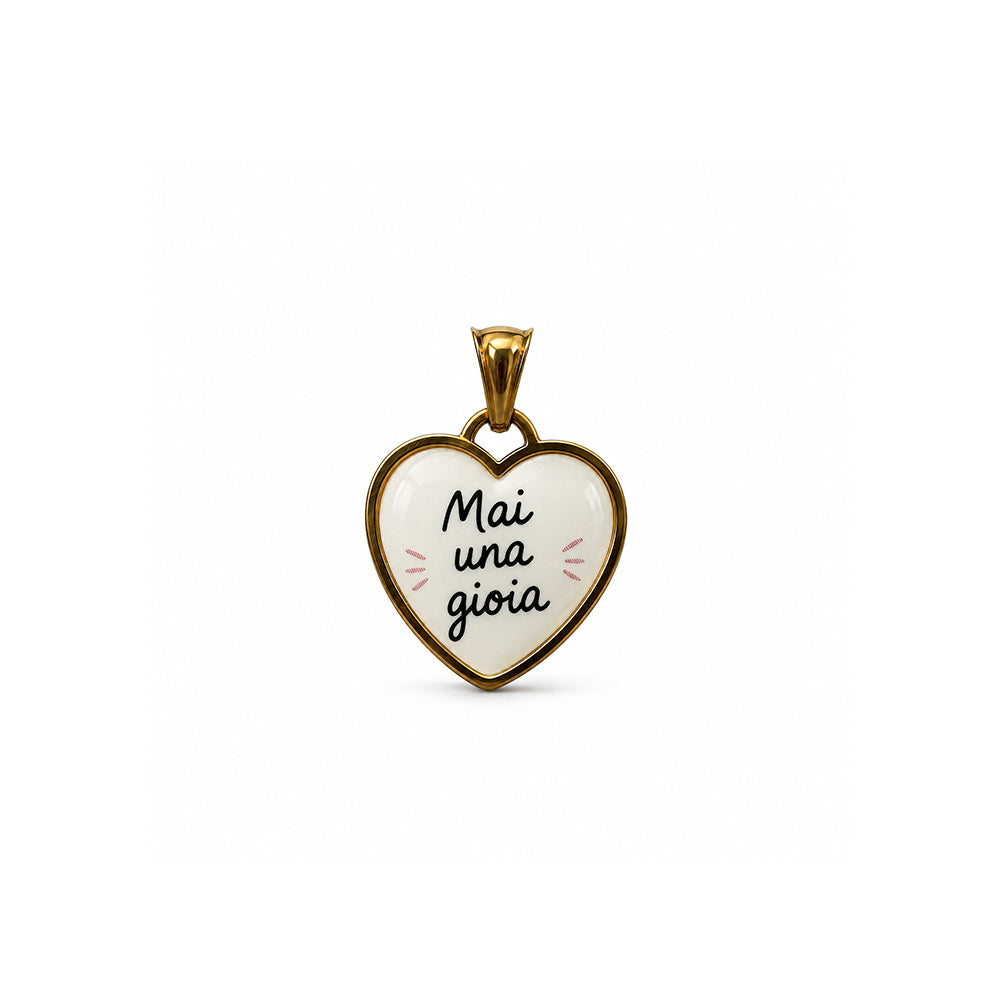 CHARM A FORMA DI CUORE MAI UNA GIOIA