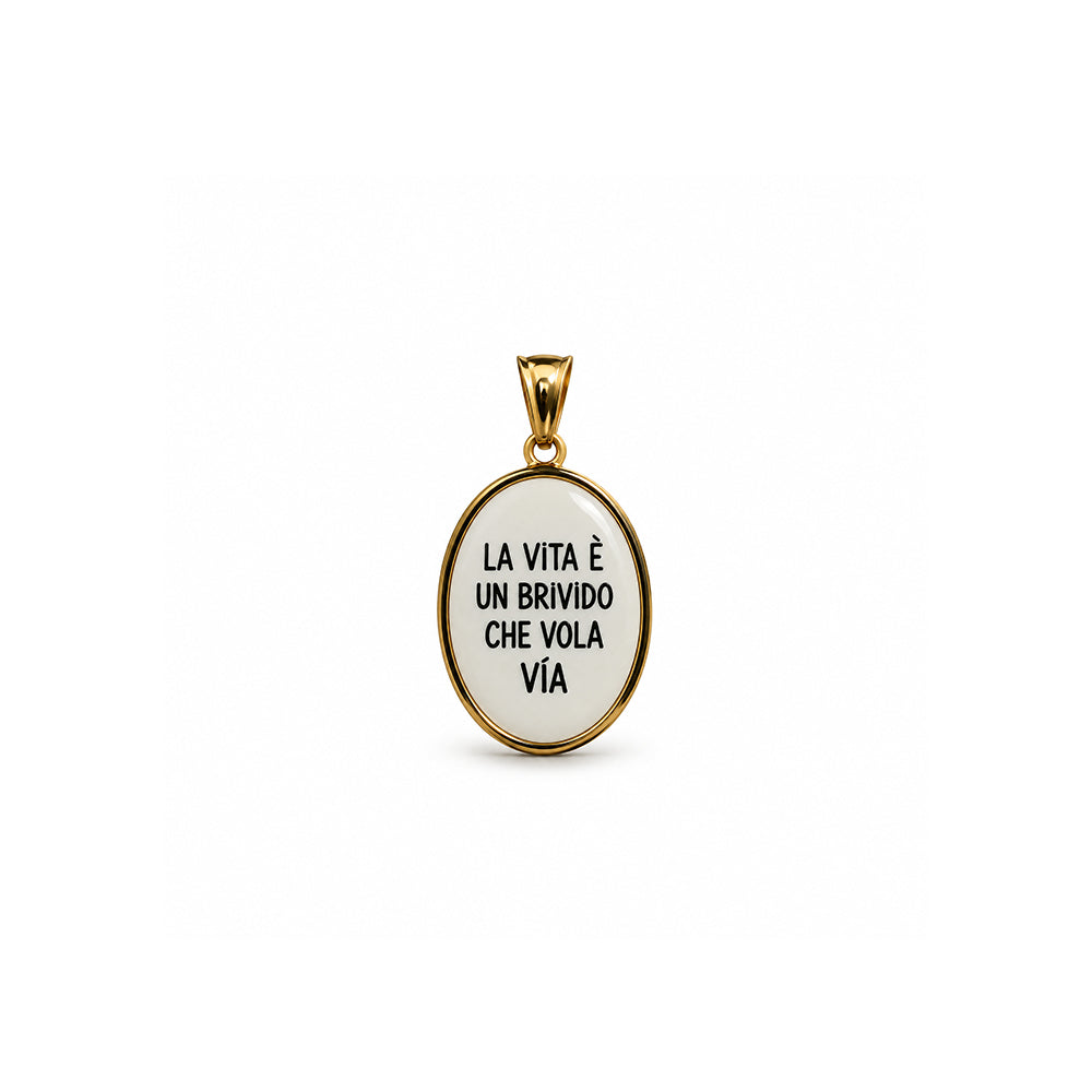 CHARM OVALE LA VITA E UN BRIVIDO CHE VOLA VIA