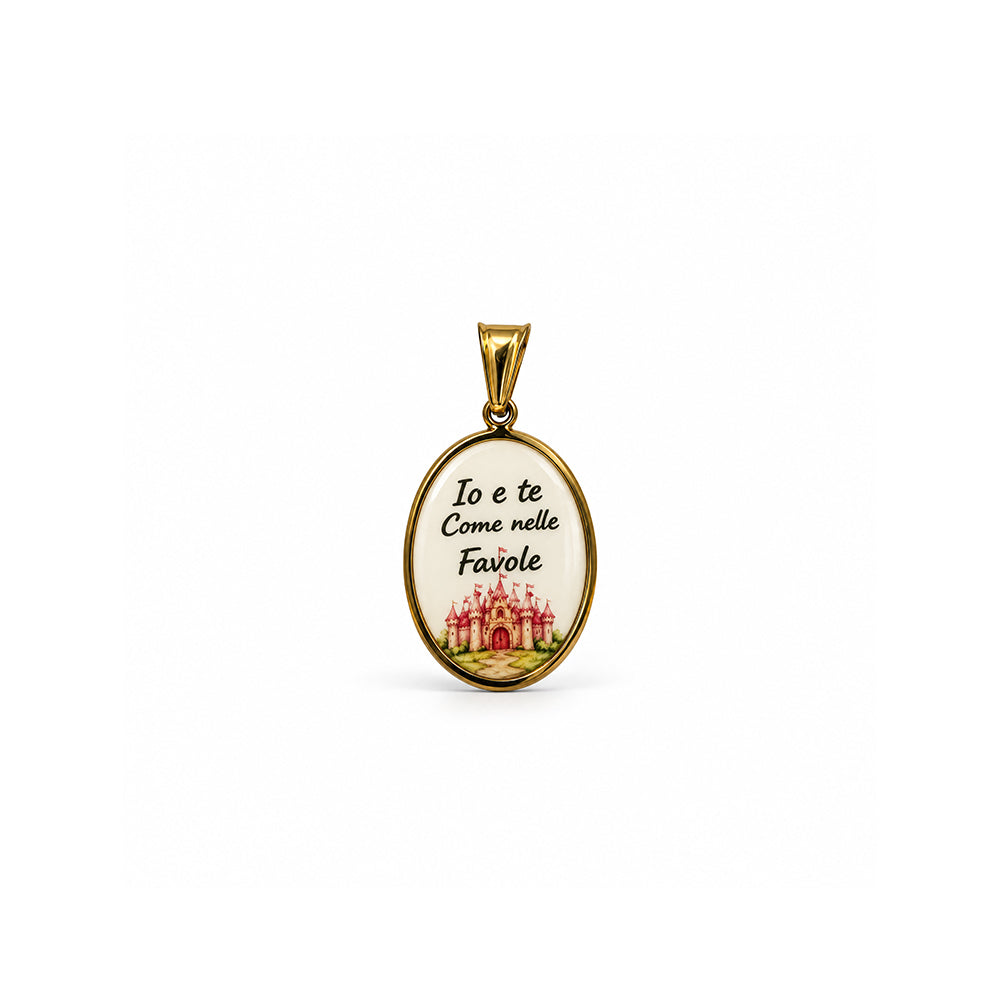 CHARM OVALE IO E TE COME NELLE FAVOLE