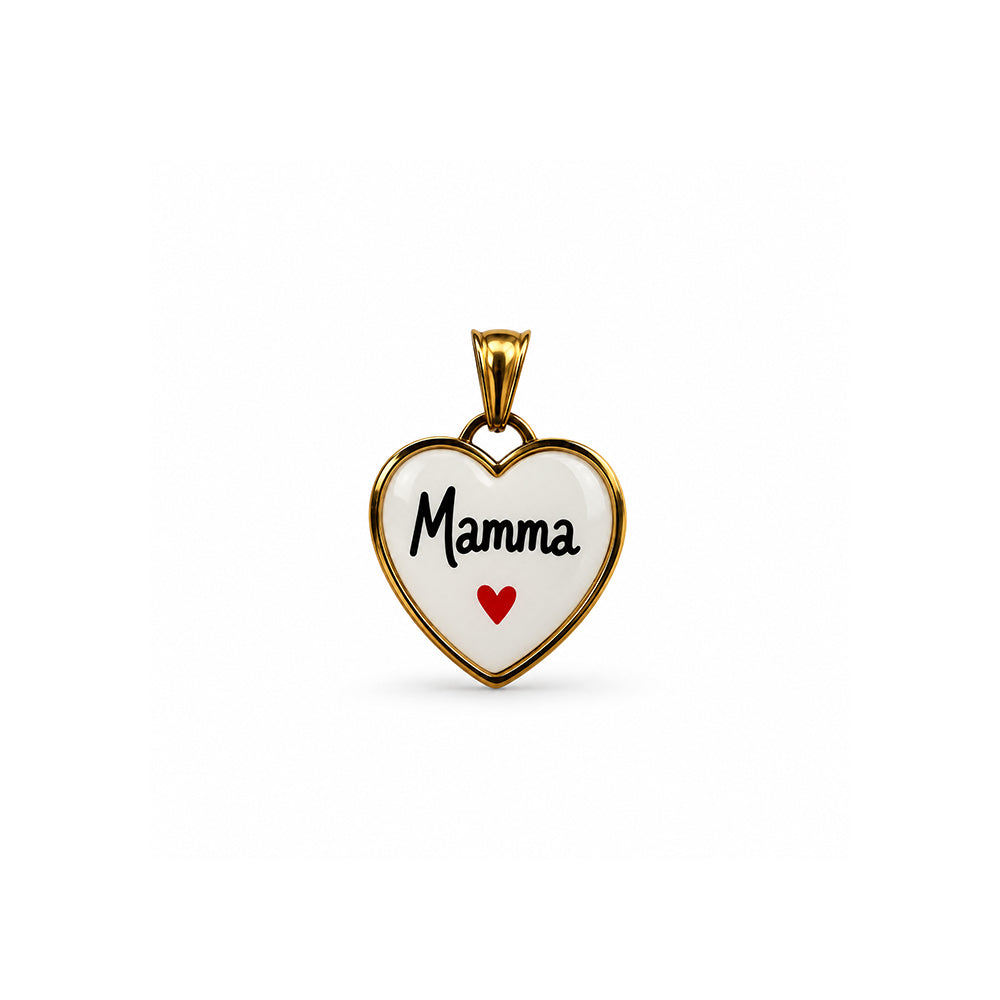 CHARM A FORMA DI CUORE MAMMA