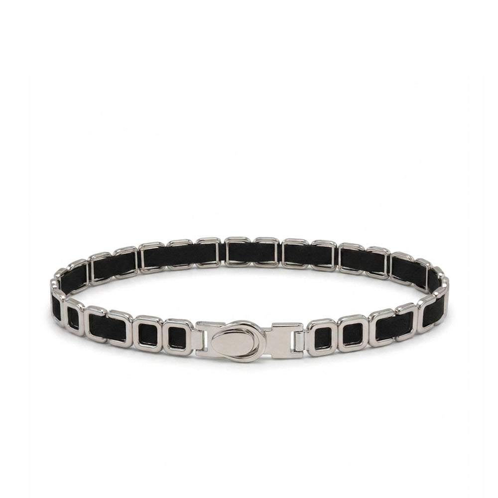 CINTURA ELASTICA CON MAGLIE A CONTRASTO