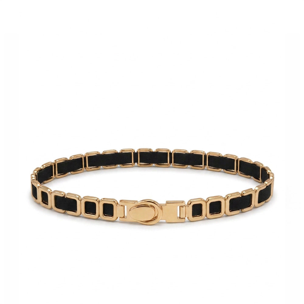 CINTURA ELASTICA CON MAGLIE A CONTRASTO